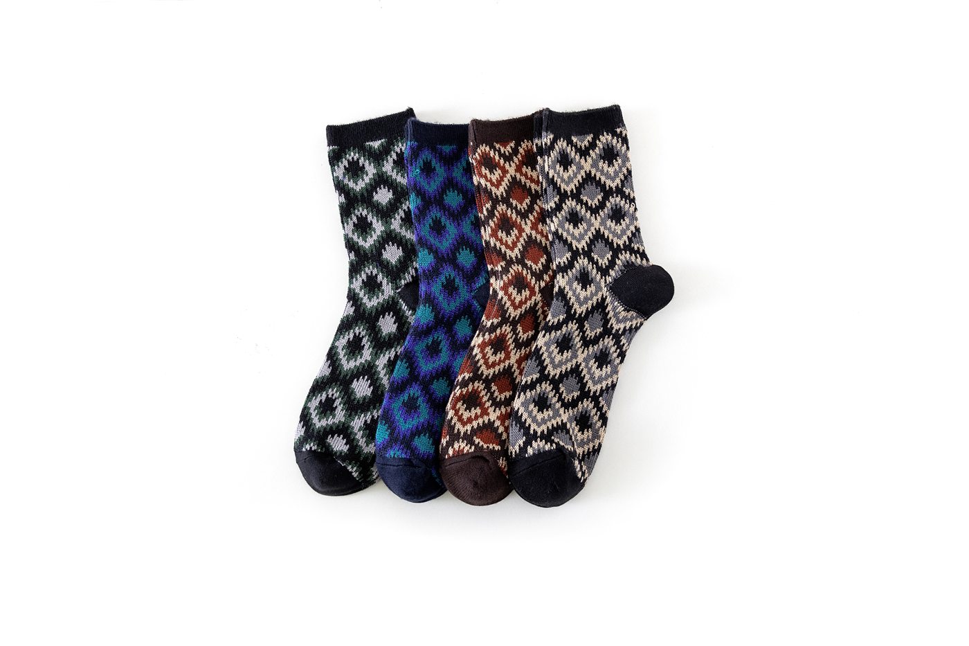 Double-cylinder jacquard sock collection